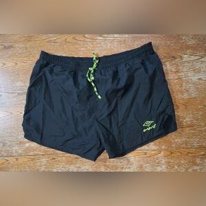 Vintage USA Nylon Umbro Shorts Black Lightweight Size XL Adult
